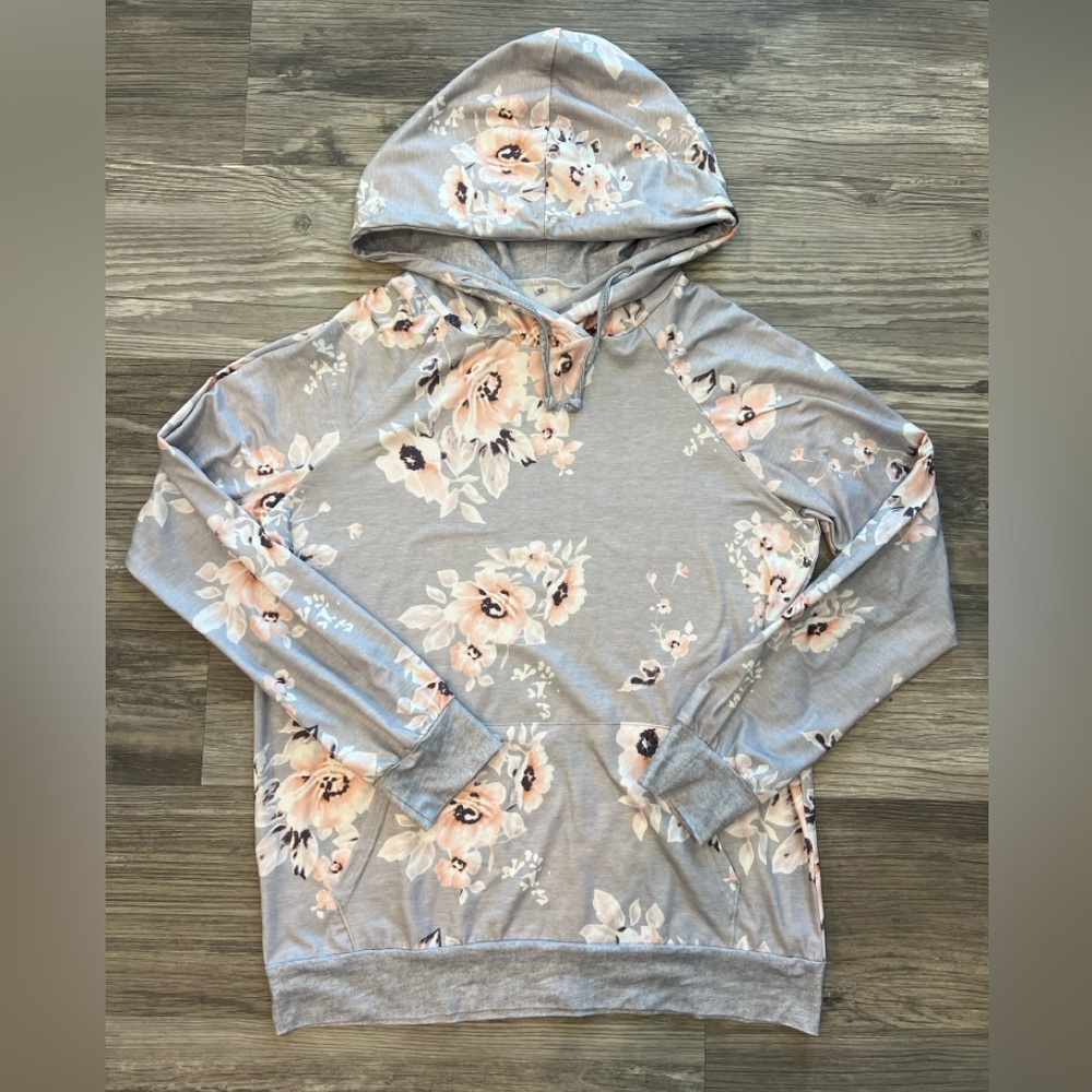 Floral Gray Women's Hoodie